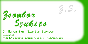 zsombor szukits business card